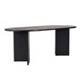 Hanah Home Sabella Mesa de Comedor extensible 200x90 cm color Madera Negra en melamina